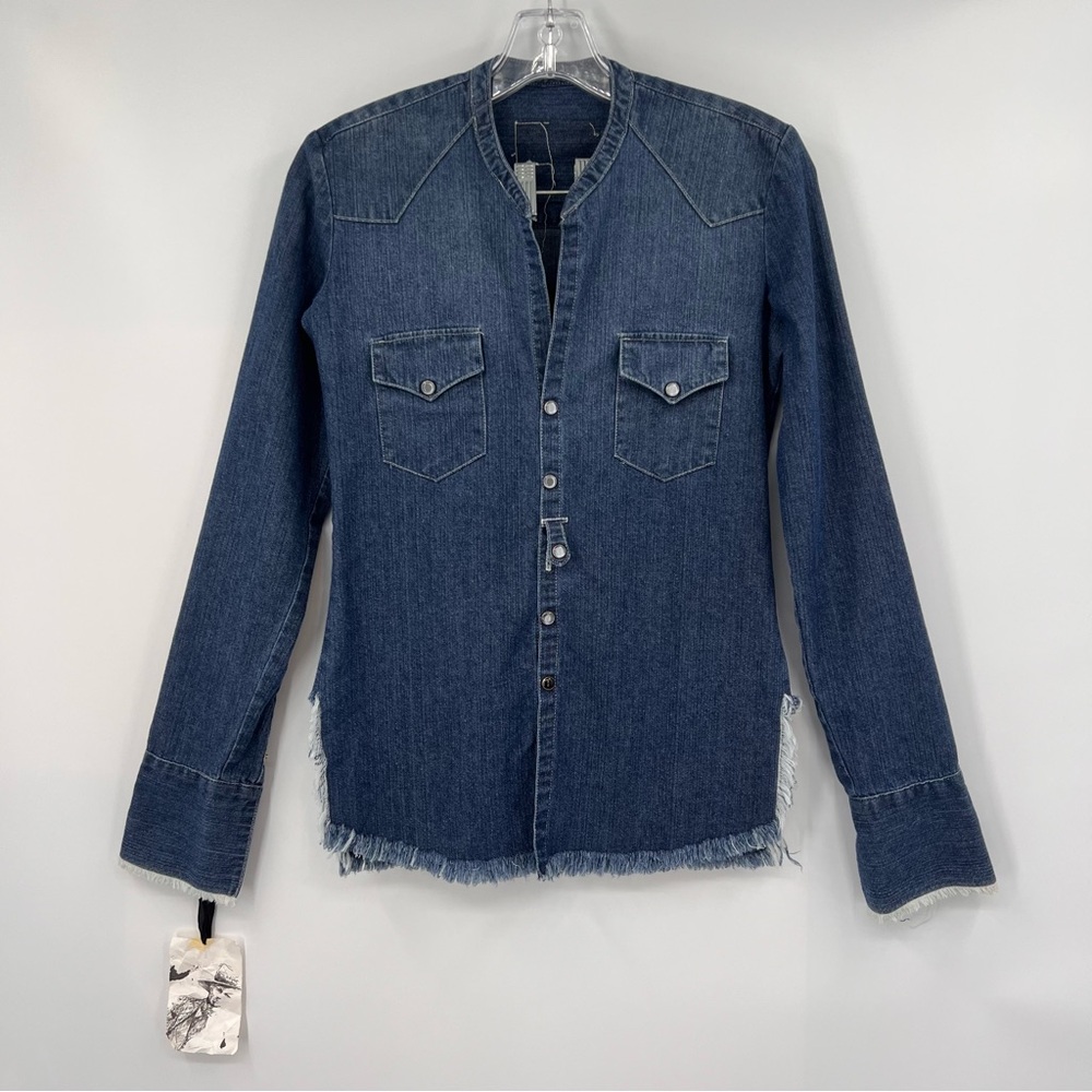 Greg Lauren denim western studio Shirt S